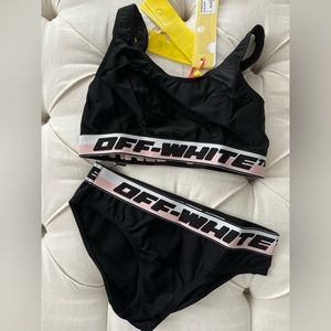 Off White Kids bathing suit size 12 new with tags